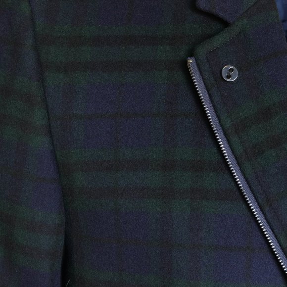 Enzo Dan Navy with GRY/GRN Plaid Size 40(L) 42(XL) - Picture 4 of 8